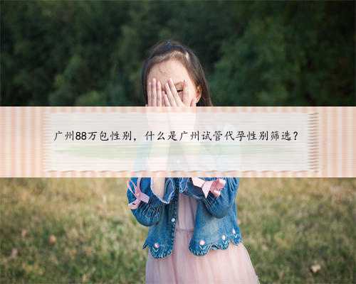广州88万包性别，什么是广州试管代孕性别筛选？