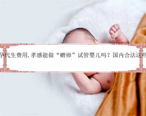 广州赠卵助孕代生费用,孝感能做“赠卵”试管婴儿吗？国内合法这些医院就能